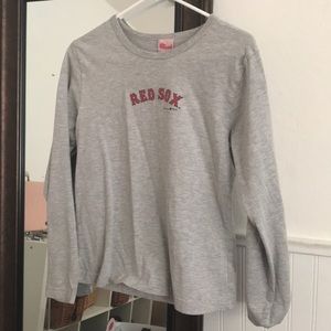 red sox grey long sleeve